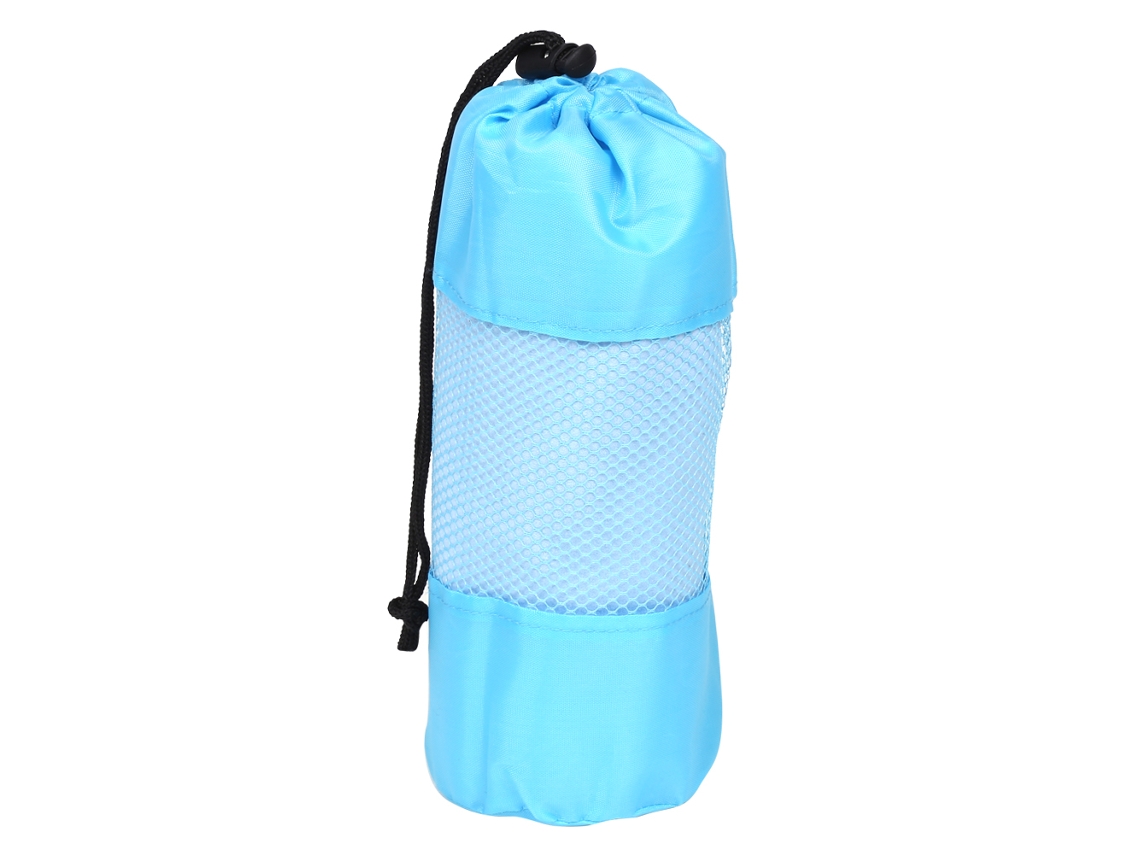 Toalla Deportiva 80x130cm De Microfibra Para Gimnasio, Piscina Y Viaje Con Bolsa Azul Claro