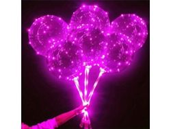 18 globos Bobo transparentes con luces LED, guirnalda de luces LED de 3 metros. Vayotoy