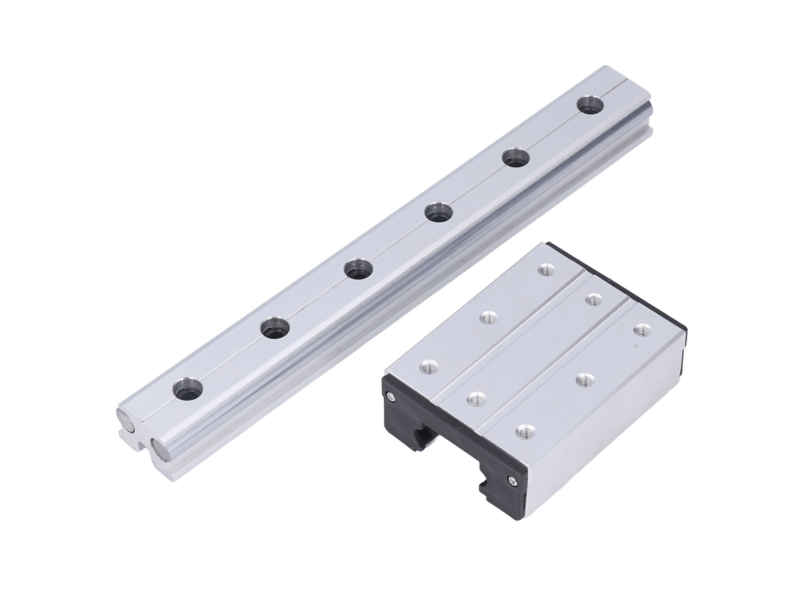 2026velora-guía Lineal De 300mm Rail De Movimiento Lineal Externo Biaxial Con Bloque Deslizante Y Agujeros De Montaje