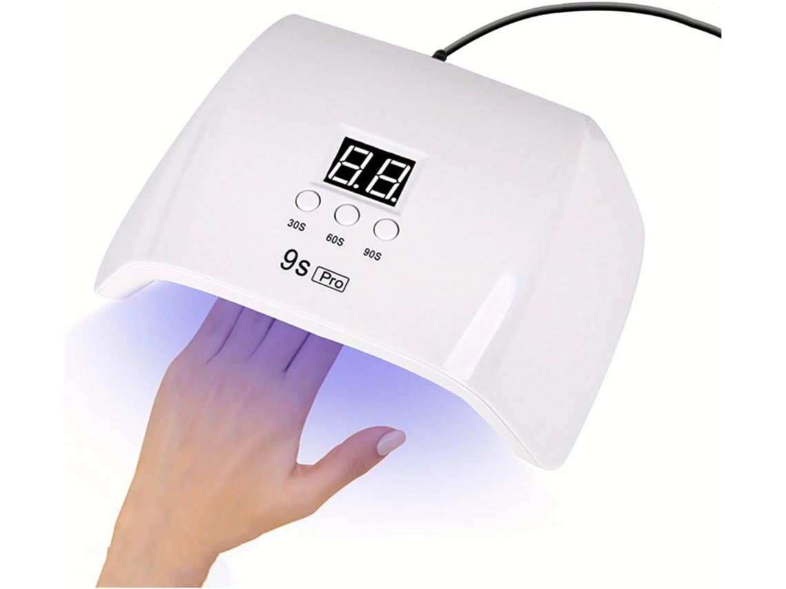 Lámpara De Uñas De Alta Potencia De 120 W - Led Uv, Secado Rápido, 3 Temporizadores, Sensor Inteligente