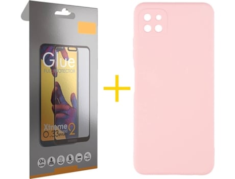 Carcasa + Protector de Pantalla para Oppo A73 5G SKYHE Rosa Pastel