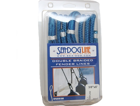 Corda de Para-Lama de Nylon Trançado Duplo Azul 1 Cm X 2 Msea-Dog Line
