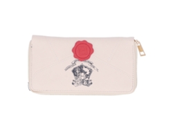 Cartera tipo sobre multibolsillos de piel sintética, larga y elegante, para uso diario.