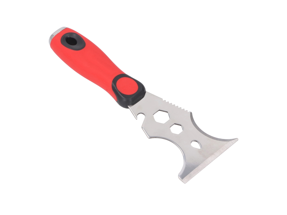 Raspador multifuncional para quitar pintura y abrir latas.