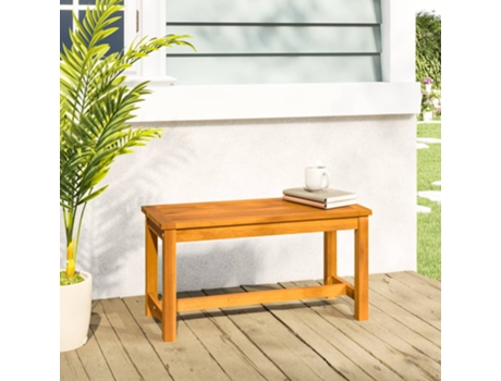 Banco De Jardín VIDAXL Marrón Madera de acacia (80x35x45 cm)