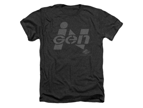 Camiseta ROCKINSTONE Jurassic Park Ingen Logo camiseta jaspeada (Algodón - S)