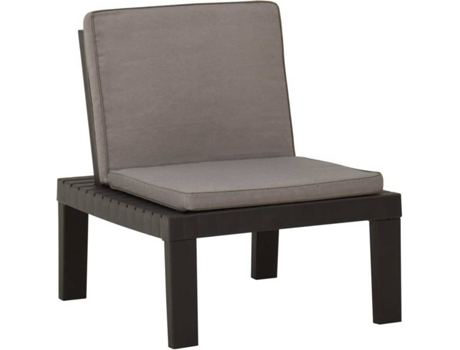 Sillón VIDAXL Gris Plástico (65x65x70 cm)