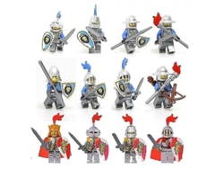 2026-12 Figuras Medievales Caballero Soldado Muñecos De Acción Bloques De Construcción Juguetes Regalo Para Niños