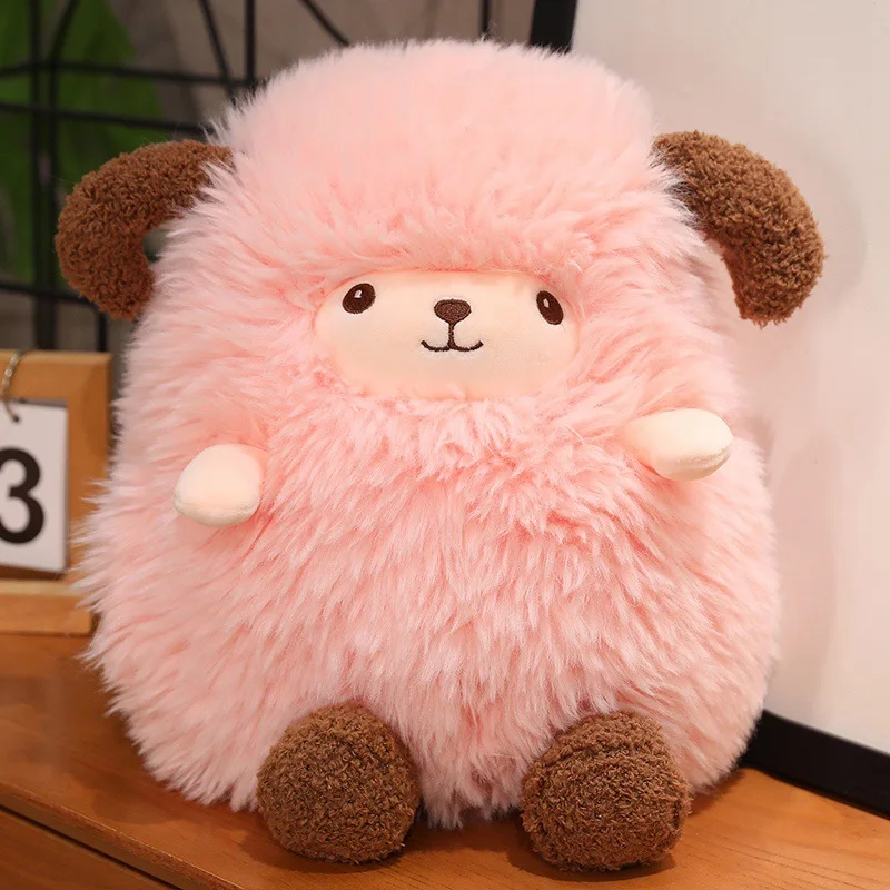 (rosa, 40 Cm) Adorable Ovejita De Peluche Con Forma De Dibujo Animado, Cálida Y Acogedora, Perfecta Para La Decoración Del Hogar.