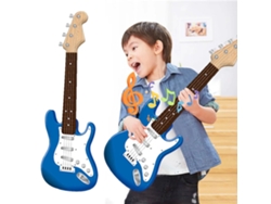 (Azul cielo) Guitarra eléctrica infantil de 4 cuerdas para atraer la atención de los niños