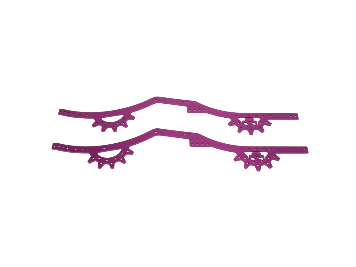 Chasis Ajustable De Aleación De Aluminio Para Coche Rc Axial Scx10 Ii A Escala 1/10 - Morado