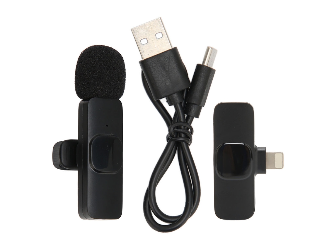 Micrófono De Solapa Inalámbrico Con Cancelación De Ruido, Plug And Play, Mini Clip Para Transmisiones En Vivo Y Entrevistas, K9 Para Iphone