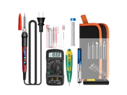 Kit De Mini Soldador Eléctrico Aneng Sl103 De 16 Piezas Con Pantalla Lcd Ajustable De 180℃ A 500℃