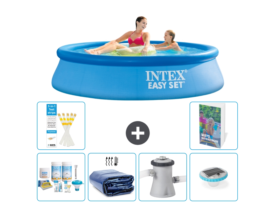 Intex Piscina Easy Set Redonda - 244x61 Cm - 7-peças S160
