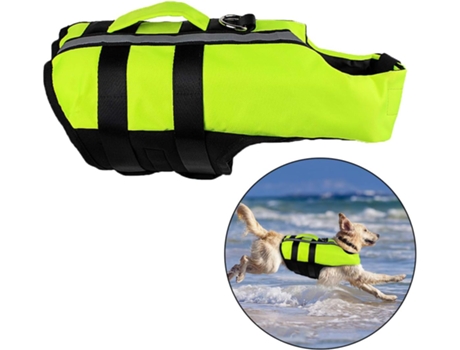ELKUAIE Chaleco salvavidas para perros , chaleco salvavidas para perros, traje de baño, chaleco salvavidas seguro