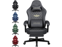 Silla GTPLAYER Gaming de Tela Silla de Oficina Ergonómica Silla para PC, Capacidad de Carga de 150 Kg,Gris