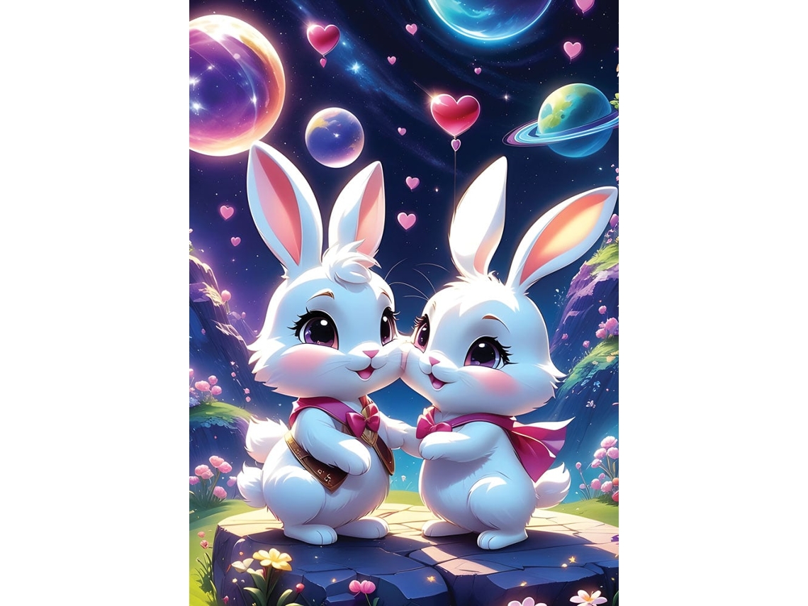 Rompecabezas Yazz Love Bunnies, 1000 piezas