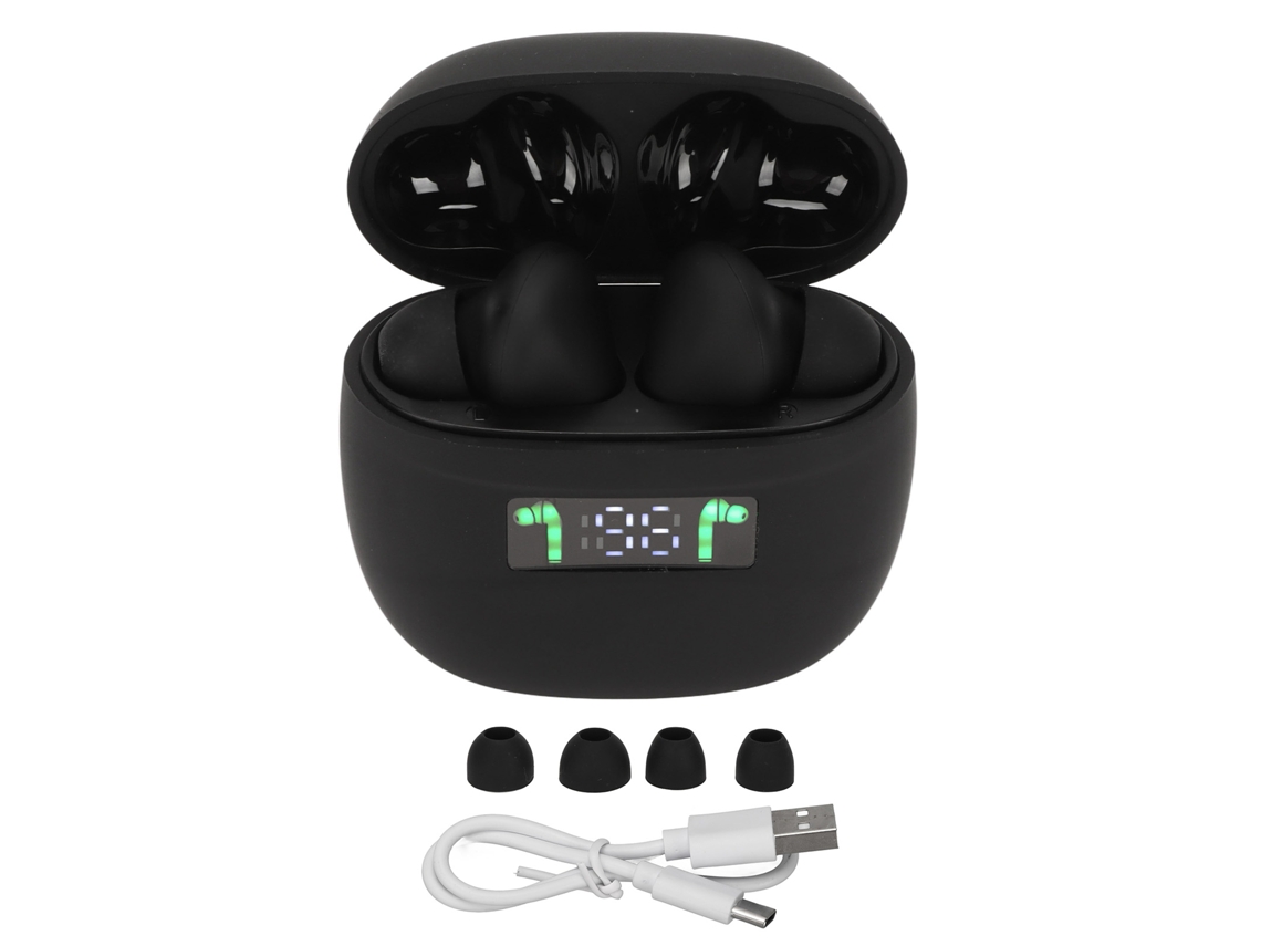 Auriculares Traductores Inalámbricos Compatibles Con 144 Idiomas En Línea Con Pantalla Digital - Negro