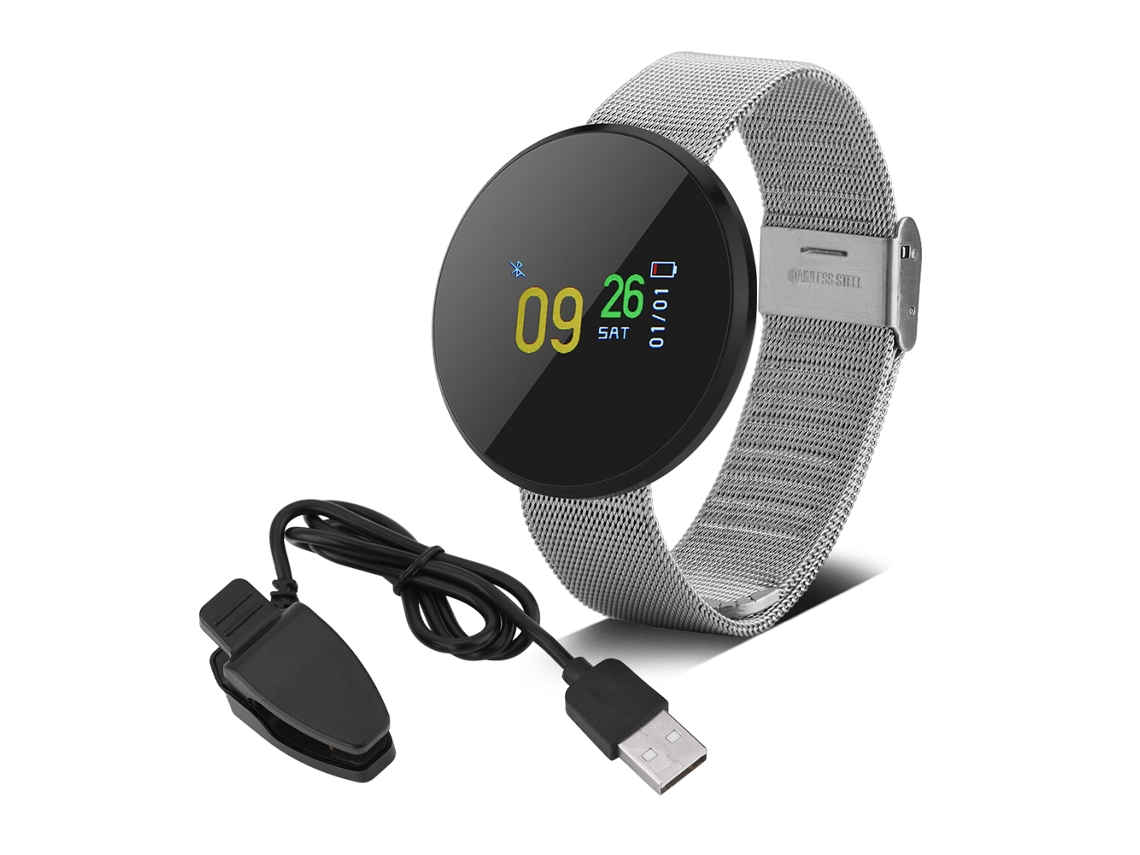 Pulsera Inteligente (monitoreo De Presión Arterial Y Frecuencia Cardíaca, Resistente Al Agua)