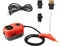 Limpiador A Vapor Con Pantalla Táctil De 2500 W, 1000 Ml Para El Hogar Con 3 Cabezales De Cepillo (rojo) Chrui