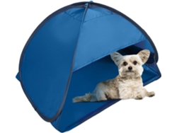 Tienda de playa portátil Refugio solar para acampar Anti UV Tienda de picnic resistente al viento para perros pequeños Gatos y otras mascotas pequeñas Azul GELLDG