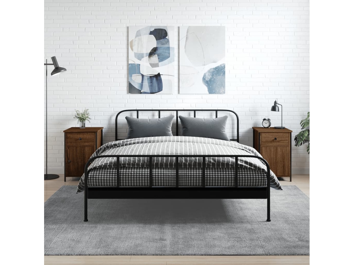 Mesitas de Noche 2Pzs 40X42X60Cm Deriv.Madera Roble Marrón