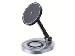 Cargador Rápido 2 En 1 De 15 W Con Función Magnética, Compatible Con Muchos Dispositivos, Admite Carga Inalámbrica, Estación De Carga