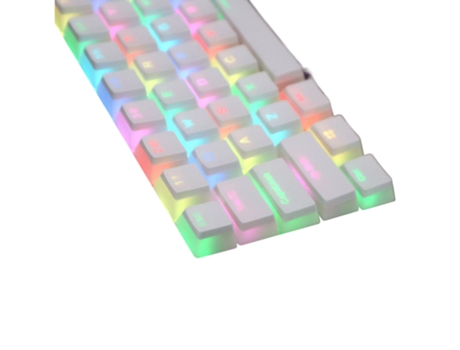 Tapas de teclas PBT Bicolor Medio transparente Diseño de pudín Accesorios Reemplazo Tapas de teclado mecánico ergonómico para teclado de 61/87/98/1...