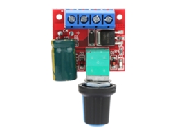 Controlador De Velocidad De Motor Pwm De Cc De 5v-28v, Regulador De 5a Con Protección Contra Polaridad Inversa Y Fusible.