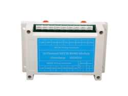 Módulo De Adquisición De Temperatura Y Humedad, 16 Canales, Rs485, Control De Cc 8-30v
