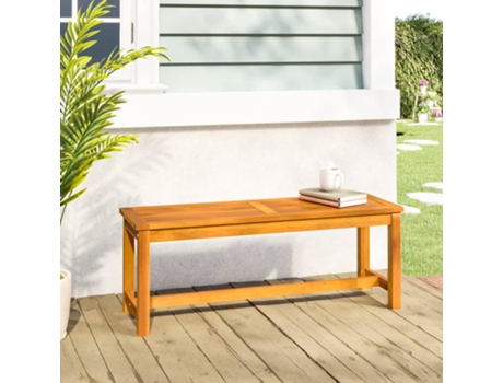Banco De Jardín VIDAXL Marrón Madera de acacia (110x35x45 cm)