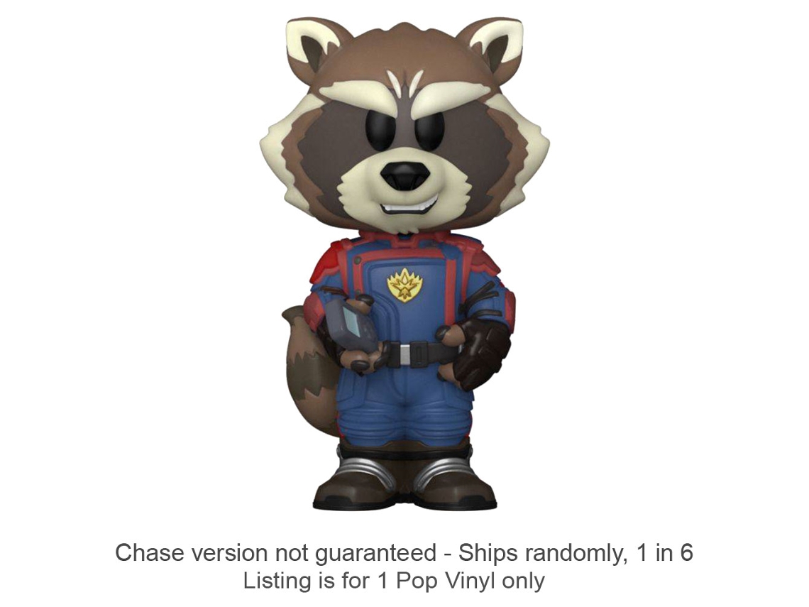 Figure FUNKO Guardians of Galaxy 3 Rocket Vinyl Soda Chase Ships 1 in 6 GUARDIANS OF THE GALAXY