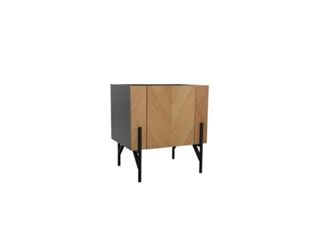 Mueble CONCEPT U Vintage de Madera Clara con Armario Sequoia (Marrón - 56x60 cm - MDF)