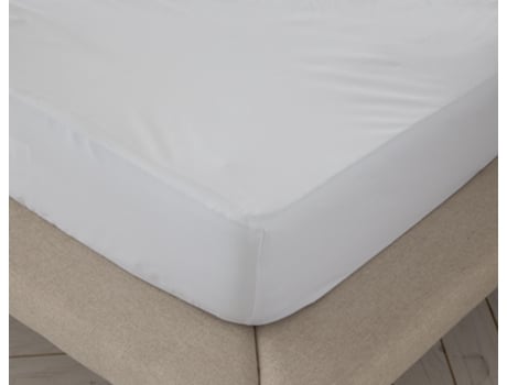 Sábana Bajera Ajustable Lisa BOHEME Liso Blanco (Cama 160 cm - 160x200 cm)