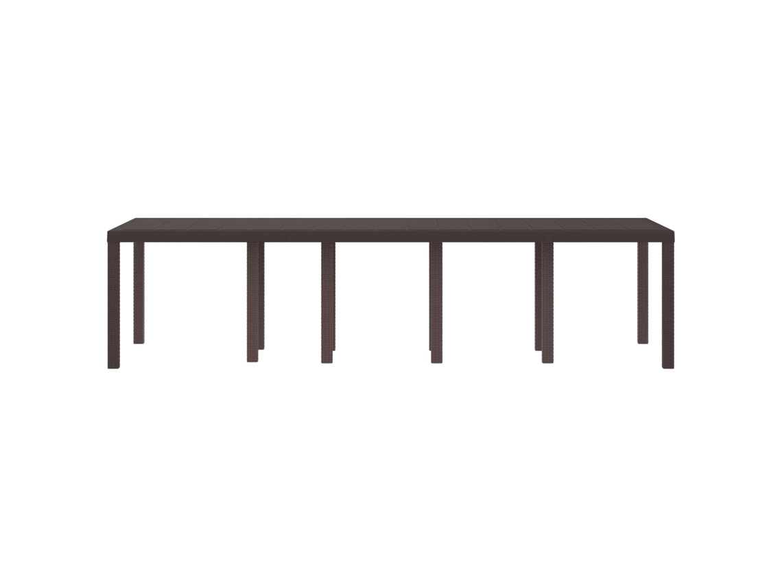 Mesa de jardín marrón 300 x 100 x 73 cm Pata de mimbre MAISON EXCLUSIVE