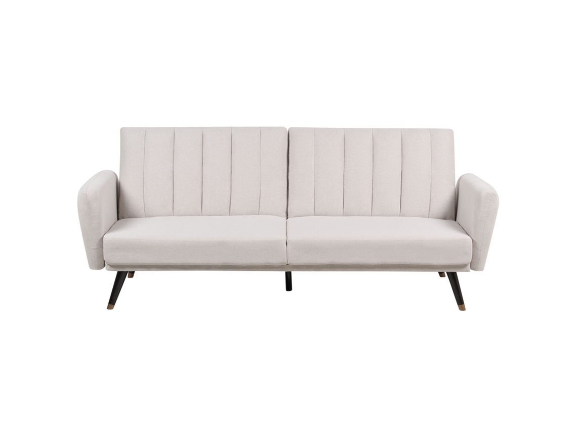 Sofá cama BELIANI Vimmerby de Poliéster Beige 212x80x90
