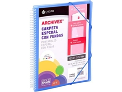 Carpeta Clasificadora Carchivo Archivex-Star Azul A4 Espiral