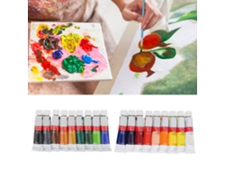 Juego De 18 Pinturas Al Óleo Profesionales De Pigmentos Vivos Para Pintar Sobre Lienzo Y Papel.