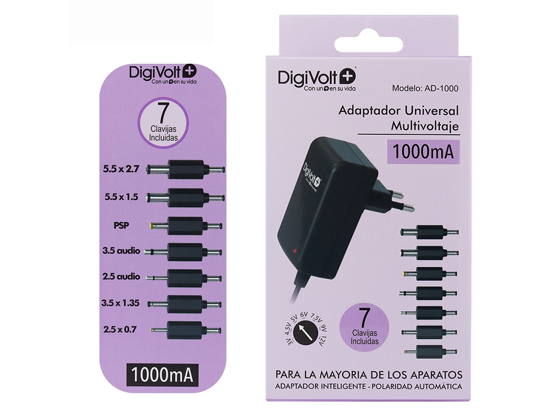 Cargador DIGIVOLT - AD-1000 (Negro)