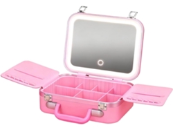 Estuche De Maquillaje Con Forma De Ala - Sistema De Iluminación Led - Organizador Espacioso Con Asa