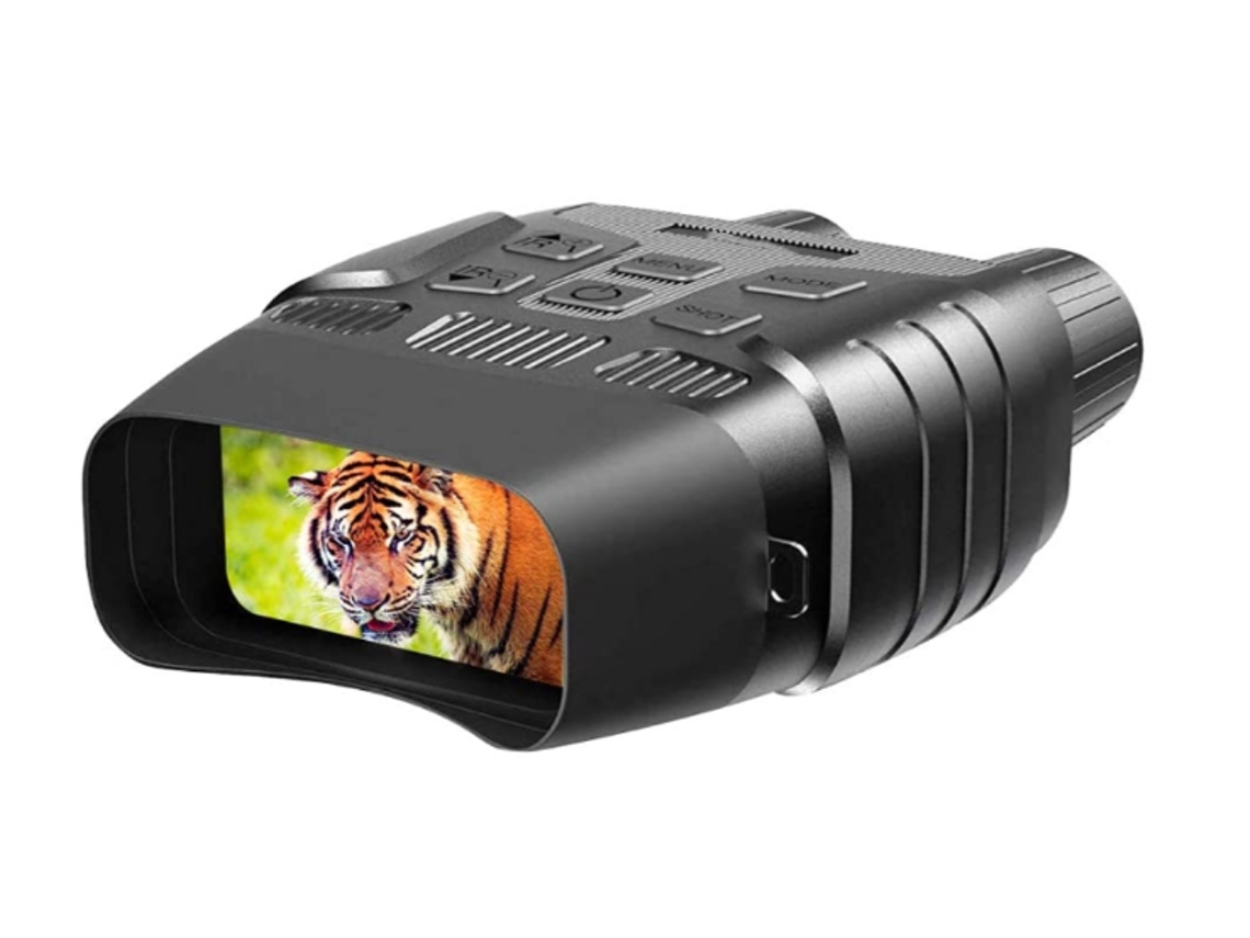 Binoculares de visión nocturna con pantalla grande, visor de visión nocturna, imagen y video infrarrojo digital HD Bestvite (negro)