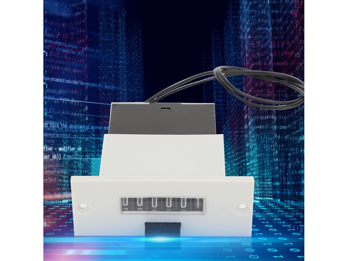Contador de pulsos electromagnético industrial, 6 dígitos