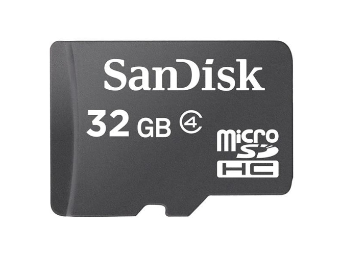 Tarjeta de Memoria MicroSDHC SANDISK 32GB Card+SD Adaptador