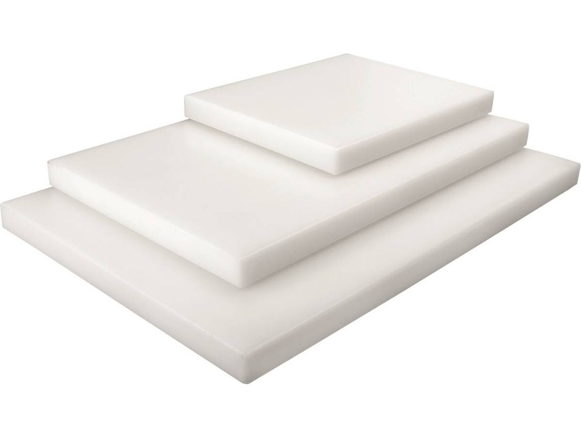 Tabla de Cortar LACOR Polietileno Blanco (60x40x3 cm)