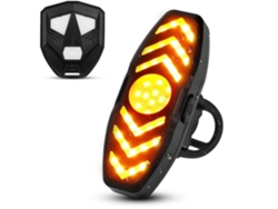Luz trasera para bicicleta, luz trasera para bicicleta LED potente recargable por USB, luz trasera ultrabrillante para bicicleta deportiva para mochila con casco de ciclismo (negro) CHRONUS