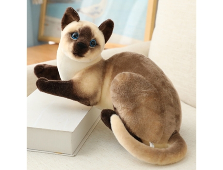 Gato de Almohada de Simulación, Muñeca Realista de Peluche, Mascota Animal Para 26Cm
