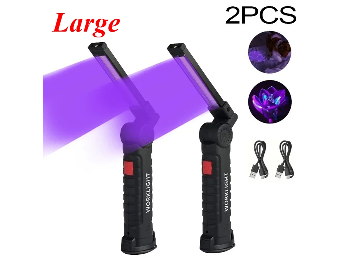 Linterna UV portátil recargable de 395 nm, ideal para uñas, compacta y práctica. Aeuzwr