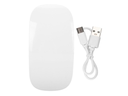 Rato Sem Fio Bluetooth Ergonomico Recarregavel Usb C Slim Silencioso Para Pc Laptop Branco