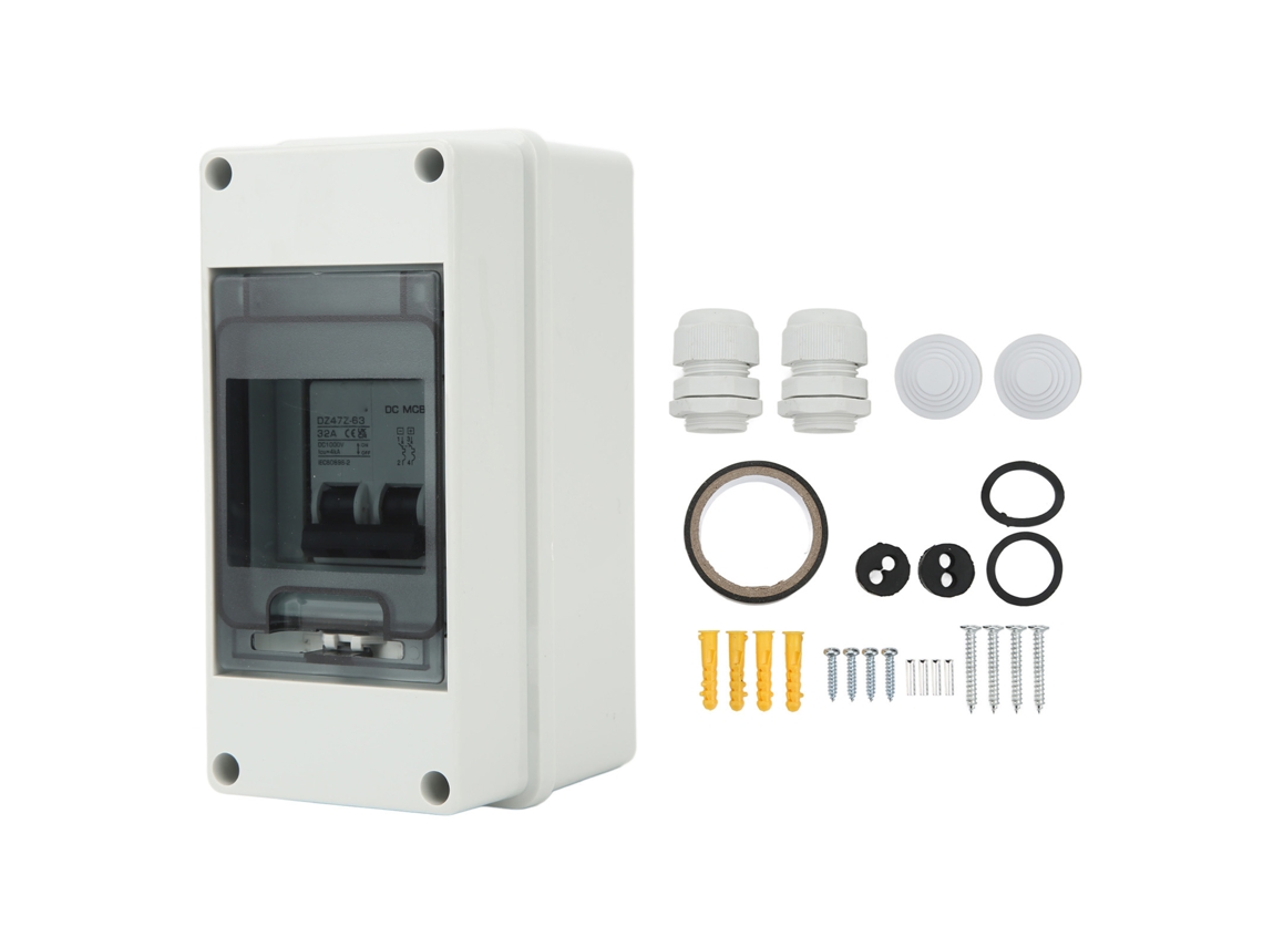 Disyuntor De Circuito Mini Dc 2p Dz47z 63 32a Impermeable 4000a 1000v Para Sistema Solar Fotovoltaico
