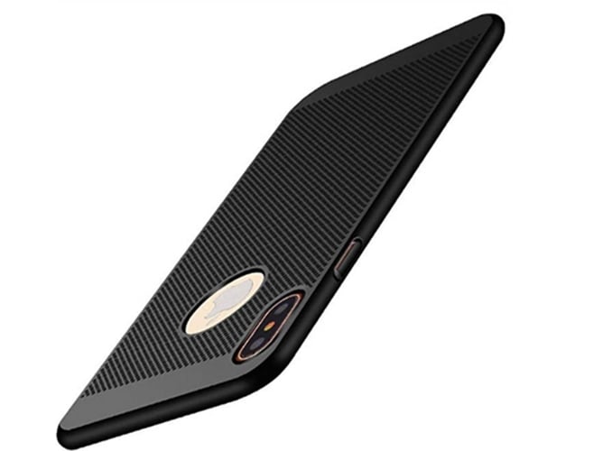 Funda iPhone 6, 6s WJS Hard Cover Heat Dissipation Negro